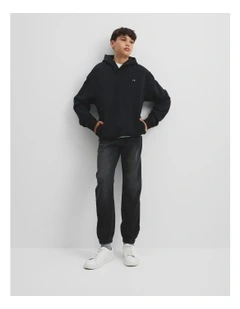 Teen Country Road Hooded Sweat in Black