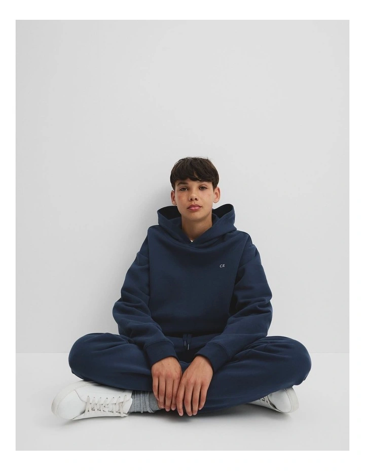 Teen Country Road Hooded Sweat in Navy image 1