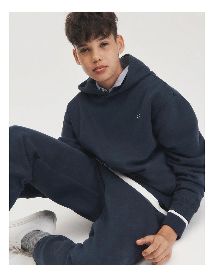 Teen Country Road Hooded Sweat in Navy image 2
