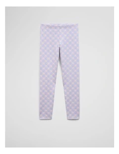 Geometric Legging in Bluebell