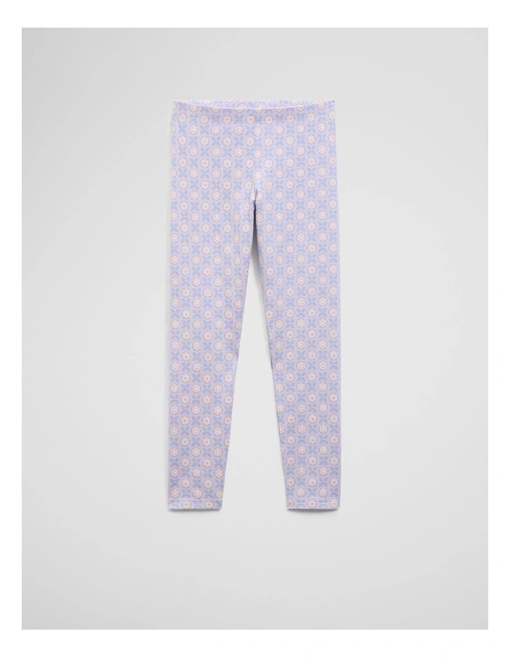 Geometric Legging in Bluebell image 1