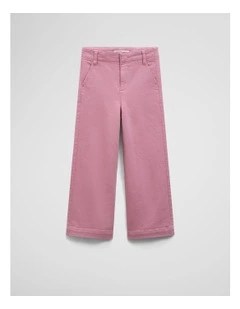 Hi Rise Wide Legging Jean in Berry