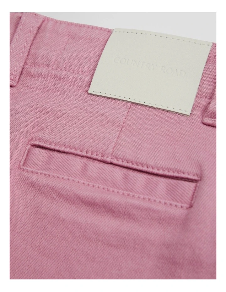 Hi Rise Wide Legging Jean in Berry image 2