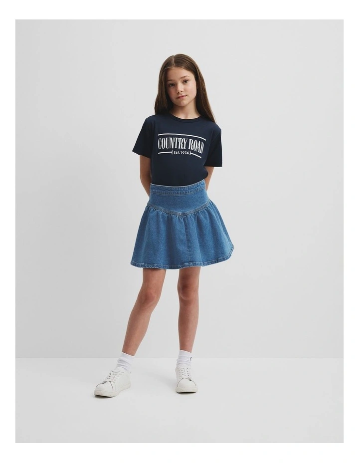 Denim Skirt in Blue image 1