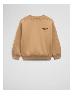 Australian Cotton Modern Sweatshirt in Honey