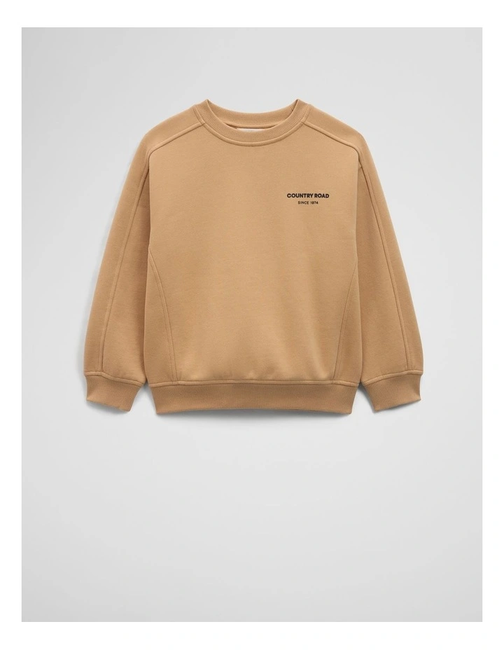Australian Cotton Modern Sweatshirt in Honey image 1