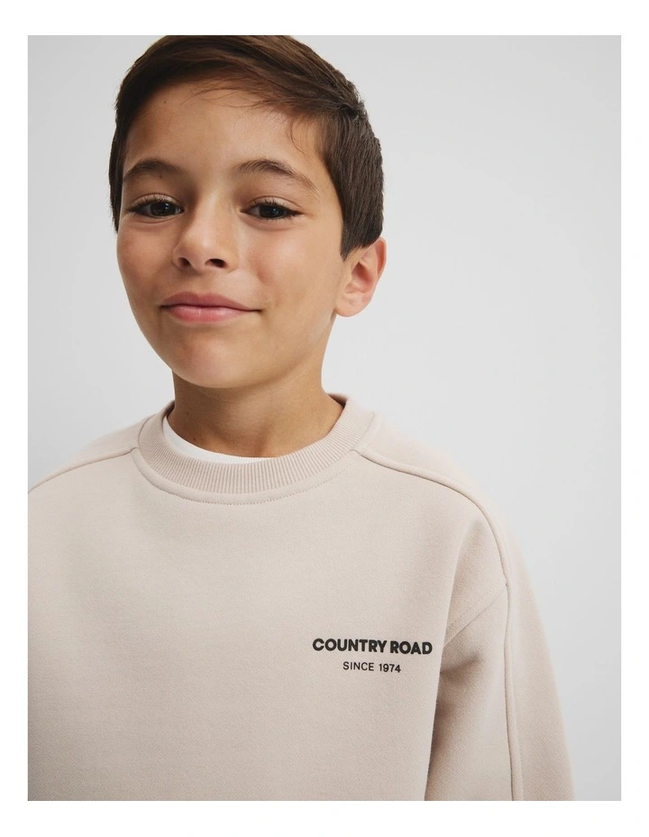 Australian Cotton Modern Sweat in Wafer image 2