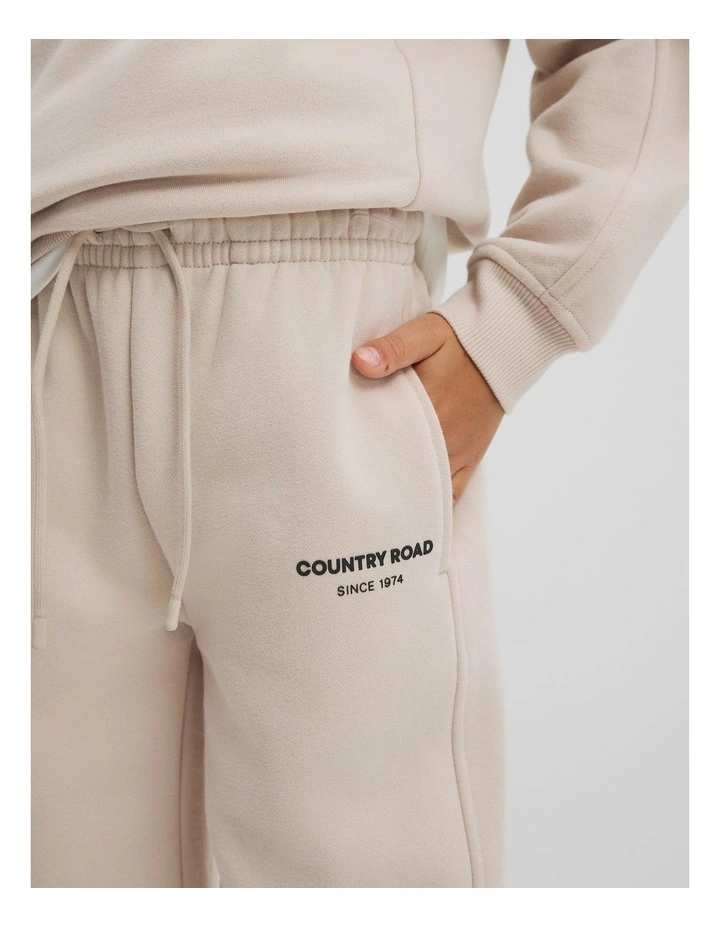 Australian Cotton Modern Track Pant in Wafer image 2