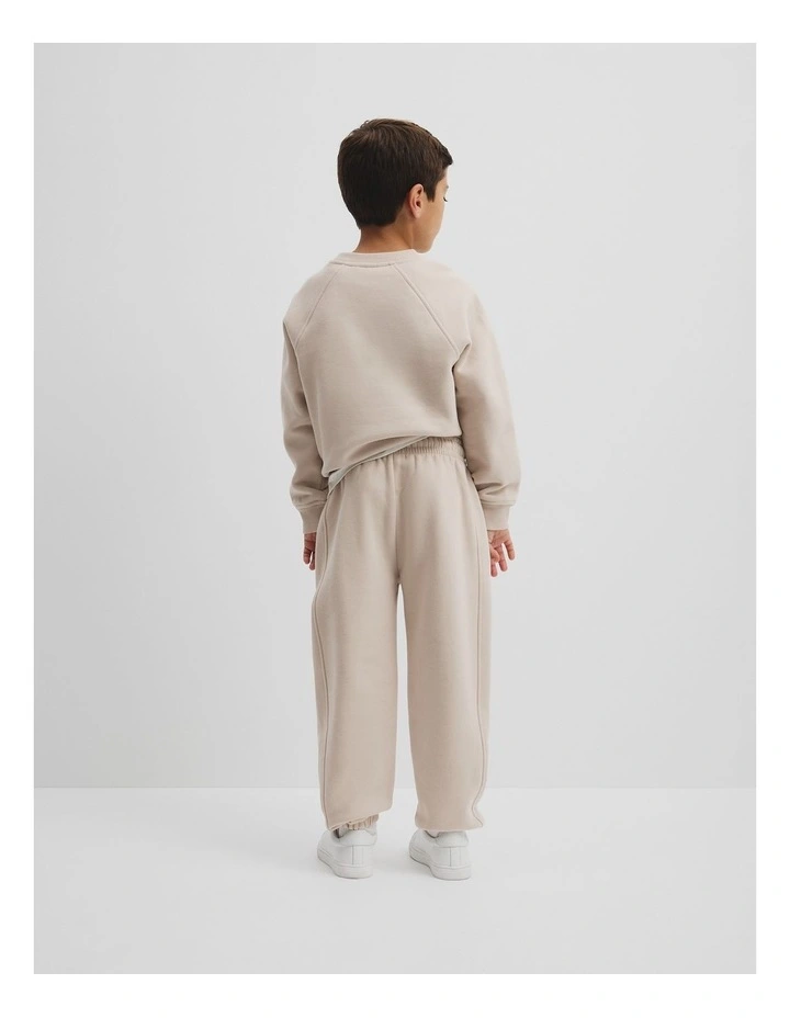 Australian Cotton Modern Track Pant in Wafer image 3