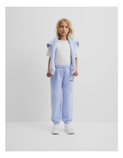 Australian Cotton Modern Track Pant in Bluebell