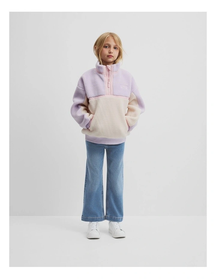 Splice Sherpa Sweat in Lilac Multi image 1