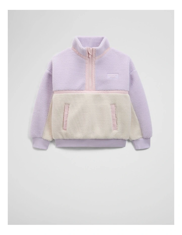 Splice Sherpa Sweat in Lilac Multi image 4