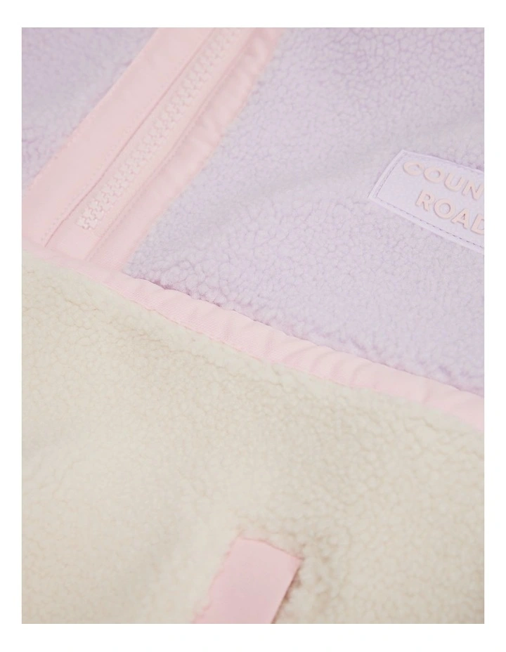 Splice Sherpa Sweat in Lilac Multi image 5