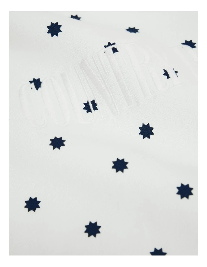 Australian Cotton Relaxed Heritage Sweat in Marshmallow image 2