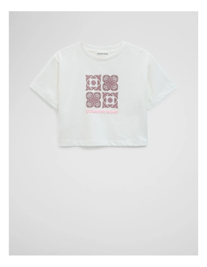 Paisley T-shirt in Marshmallow image 1