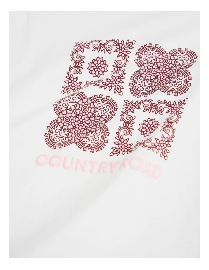 Paisley T-shirt in Marshmallow image 2