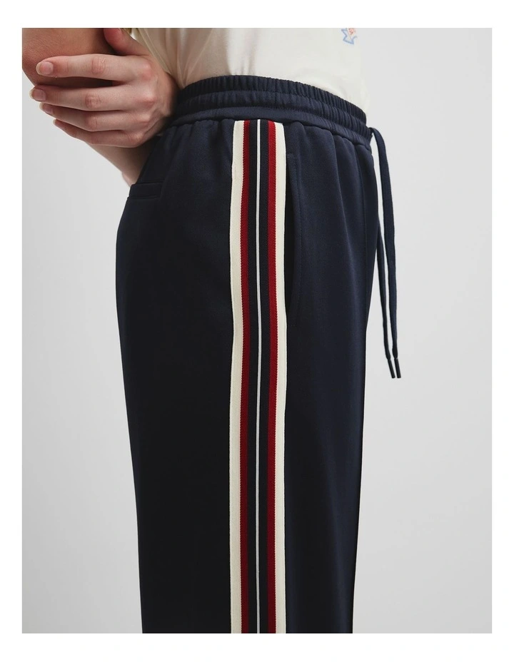 Teen Wide Legging Track Pant in Navy image 3