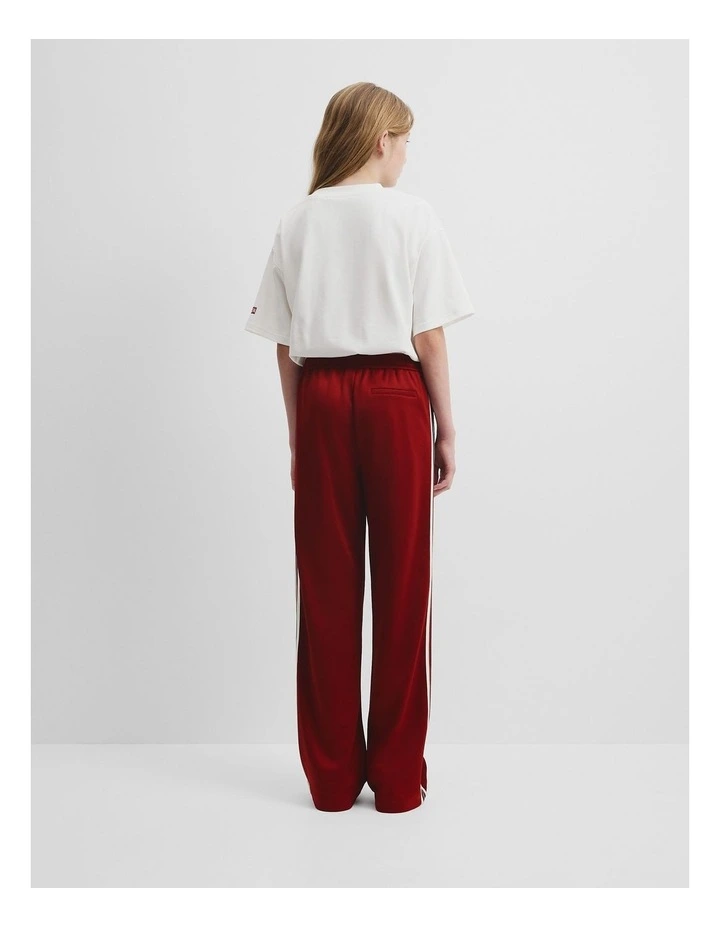 Teen Wide Legging Track Pant in Maple Red image 5