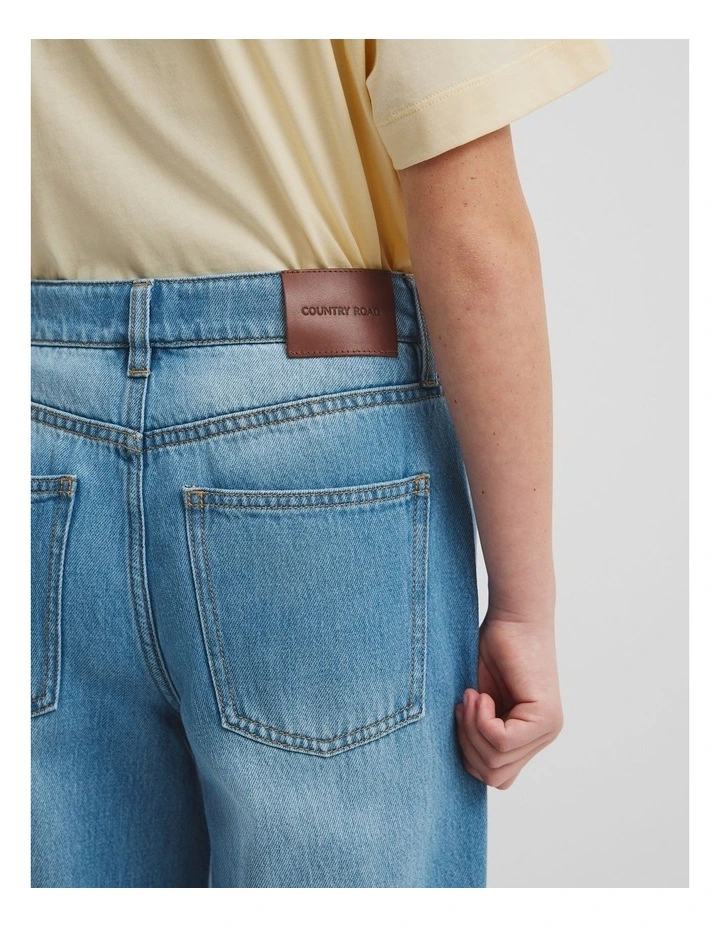 Teen Mid Rise Straight Jean in Light Indigo image 3