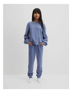 Teen Waffle Pyjama in Porcelain Blue