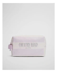 Stripe Wash Bag in Lilac
