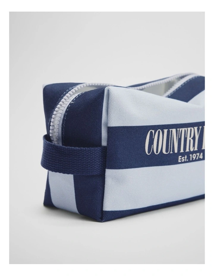 Stripe Wash Bag in Currant image 2
