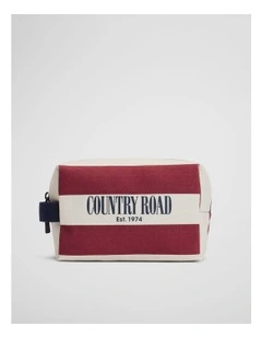 Stripe Wash Bag in Soft Blue