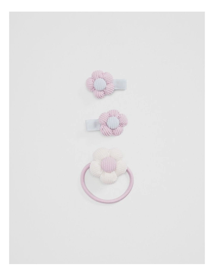 Flower Hair 3-pack in Lilac image 1