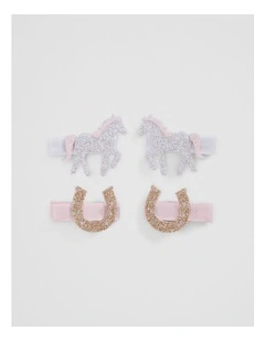Pony Hair Clips in Multicolour