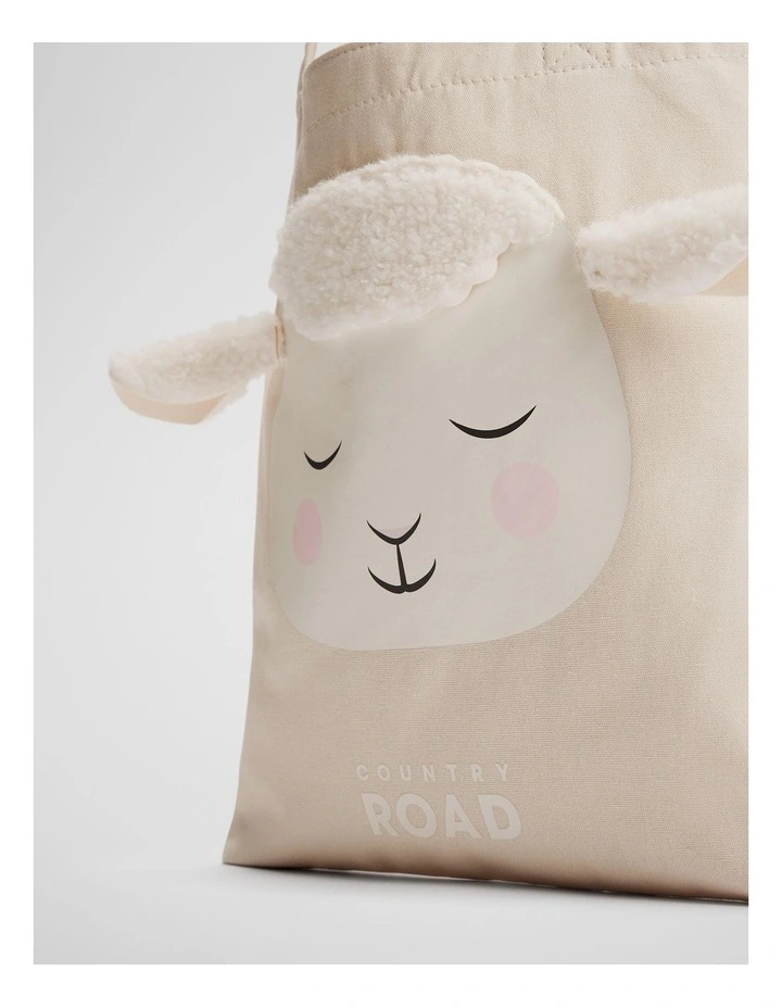 Lamb Mini Tote Bag in Eggshell image 2