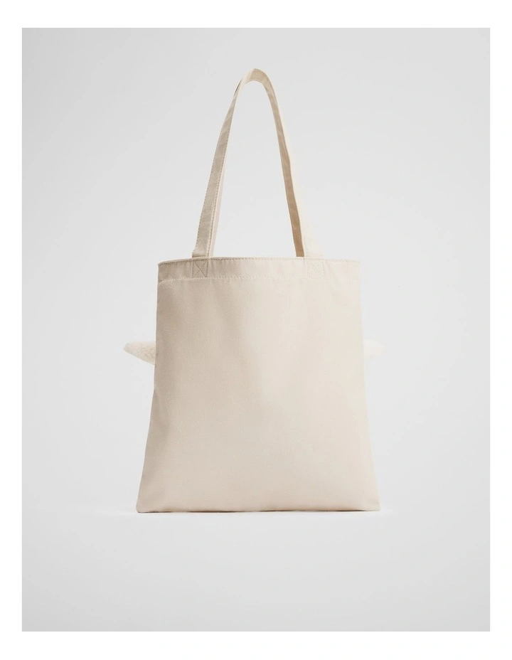 Lamb Mini Tote Bag in Eggshell image 3