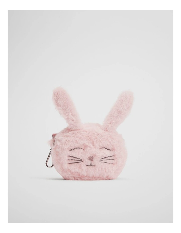 Fur Bunny Pouch in Playful Pink image 1