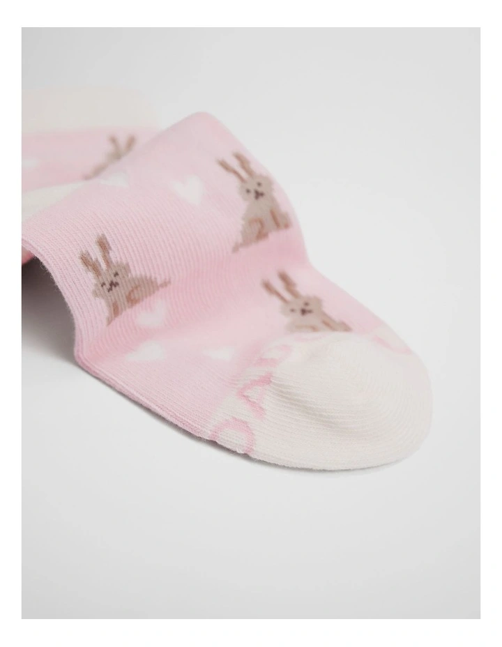 Bunny Sock 2 Pack in Mineral Pink image 2