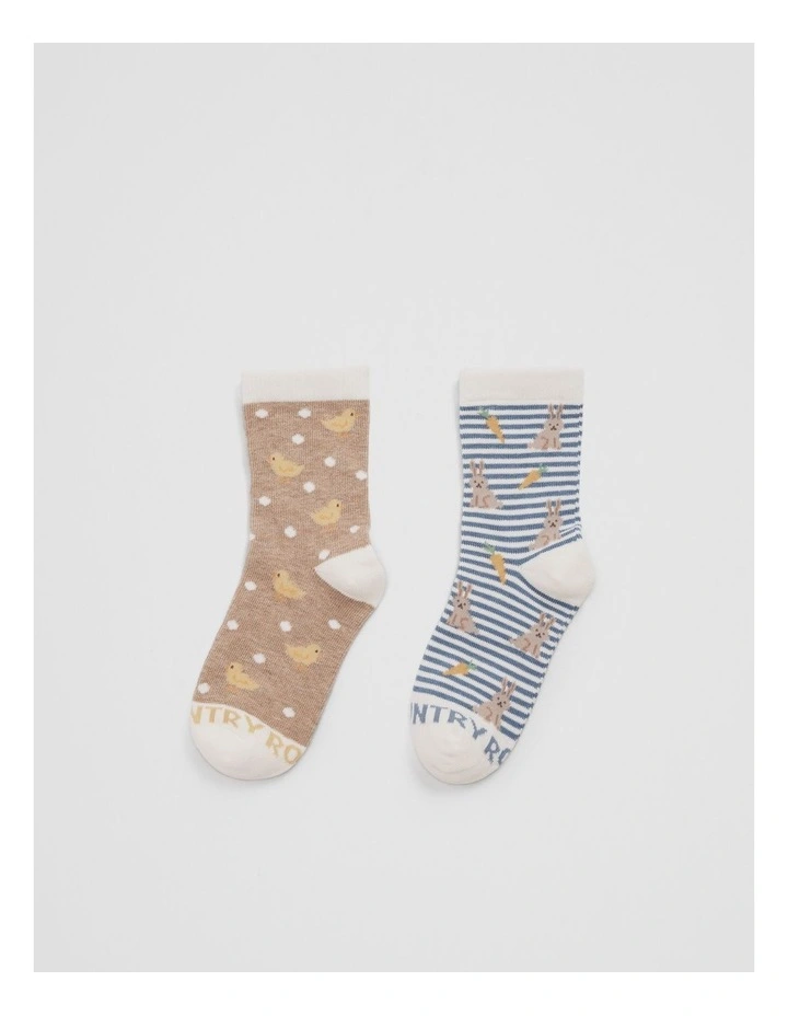 Easter Sock 2 Pack in Multi image 1