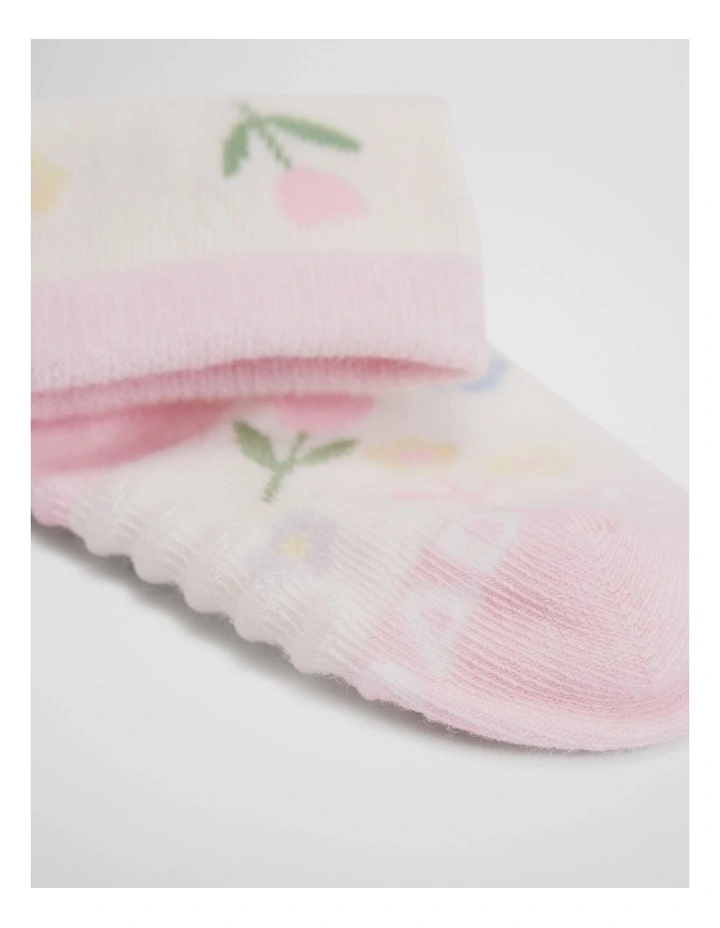 Bunny Socks 2 Pack in Mineral Pink image 2