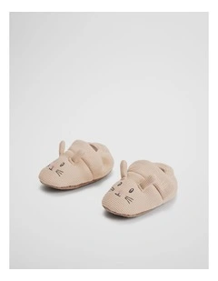 Baby Bunny Bootie in Oatmeal Marle