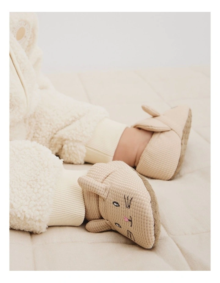 Baby Bunny Bootie in Oatmeal Marle image 2