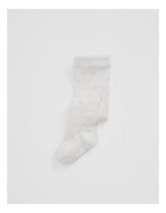 Organically Grown Cotton Baby Heart Tight in Marshmallow