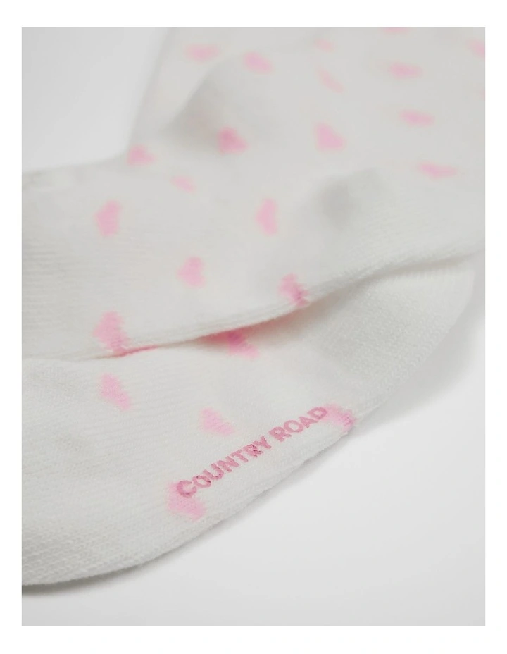 Organically Grown Cotton Baby Heart Tight in Marshmallow image 2