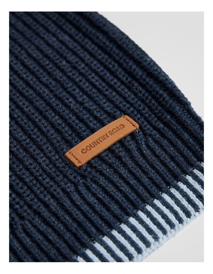 Rib Detail Knit in Navy Marle image 5