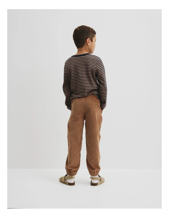 Cord Jogger in Camel image 3