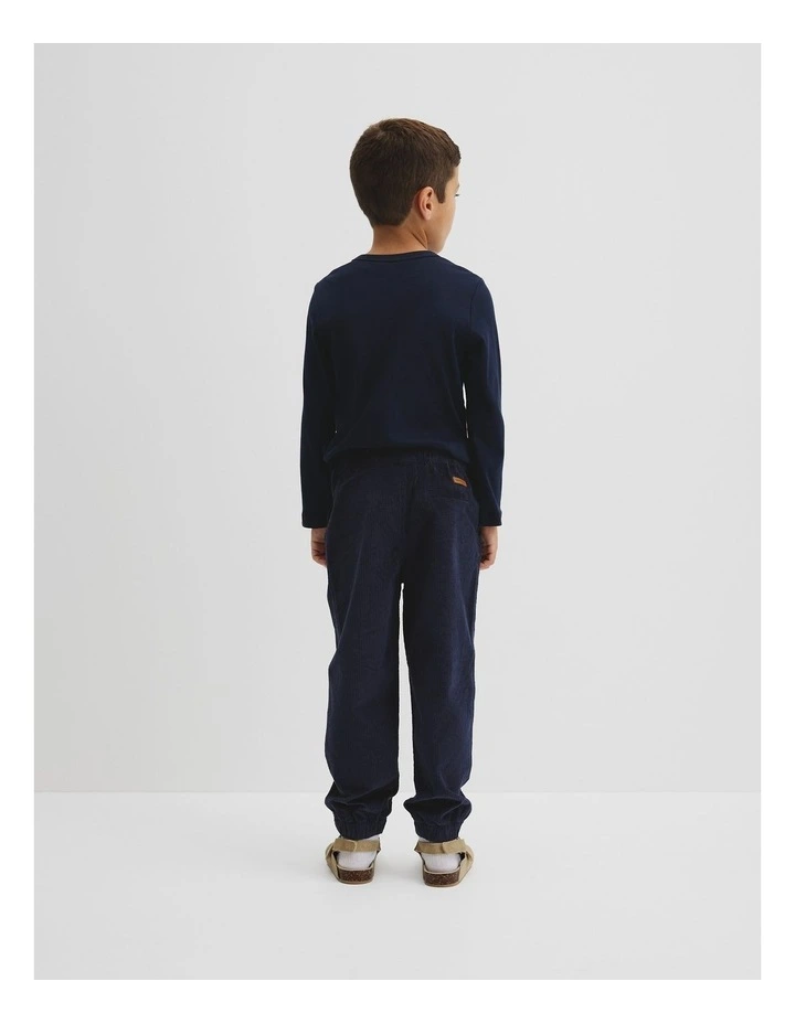 Cord Jogger in Navy image 3