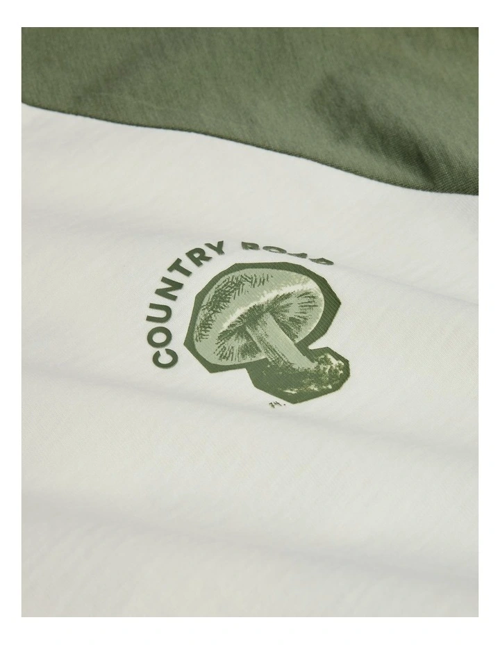 Long Sleeve Botanical T-shirt in Dusty Sage image 2