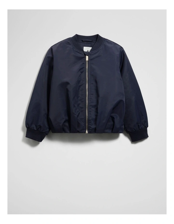 Bomber Jacket in French Navy image 4