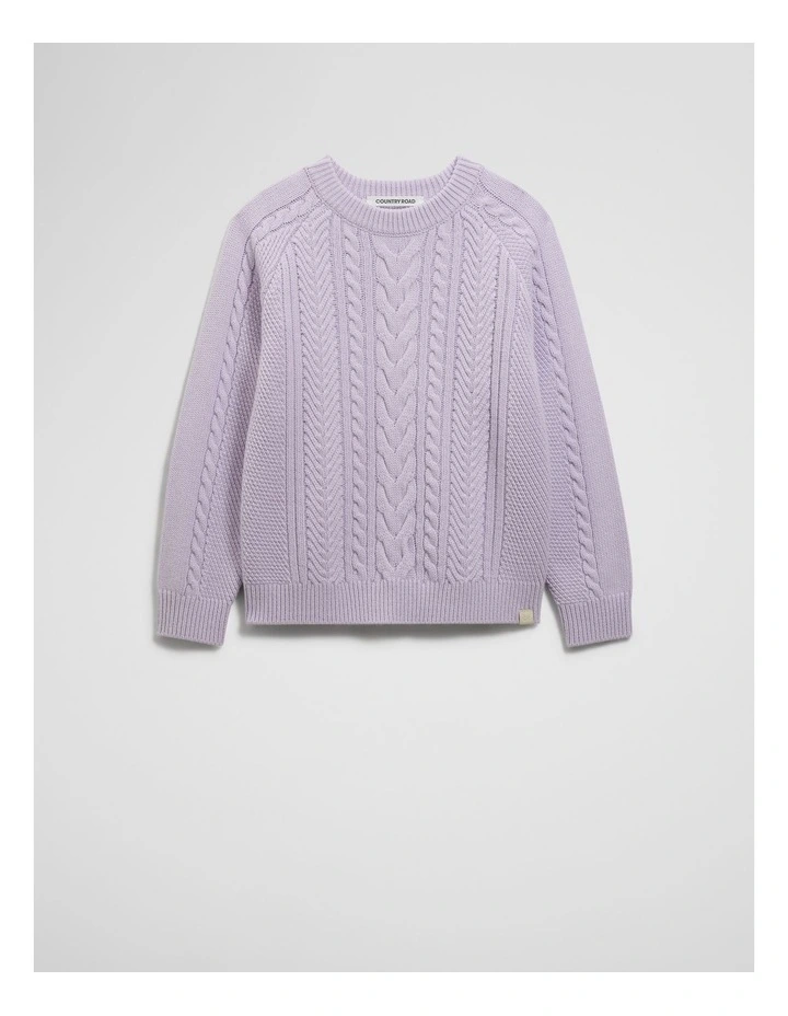 Cable Knit in Lilac image 1