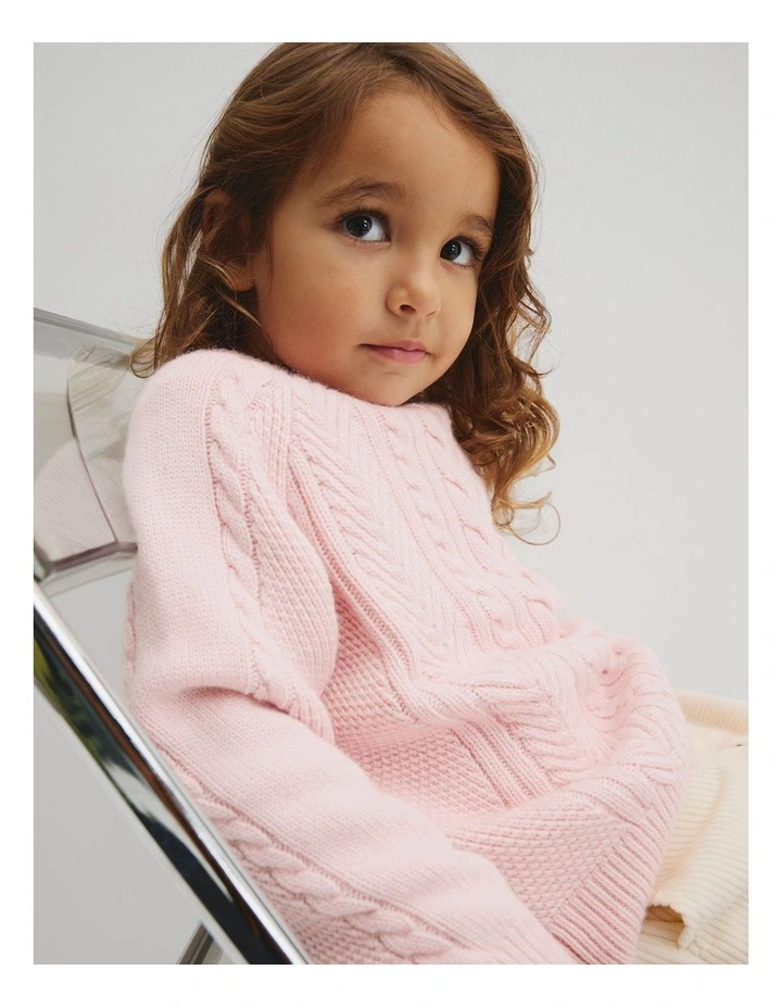 Cable Knit in Mineral Pink image 2