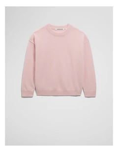 Wool Cashmere Blend Knit in Mineral Pink