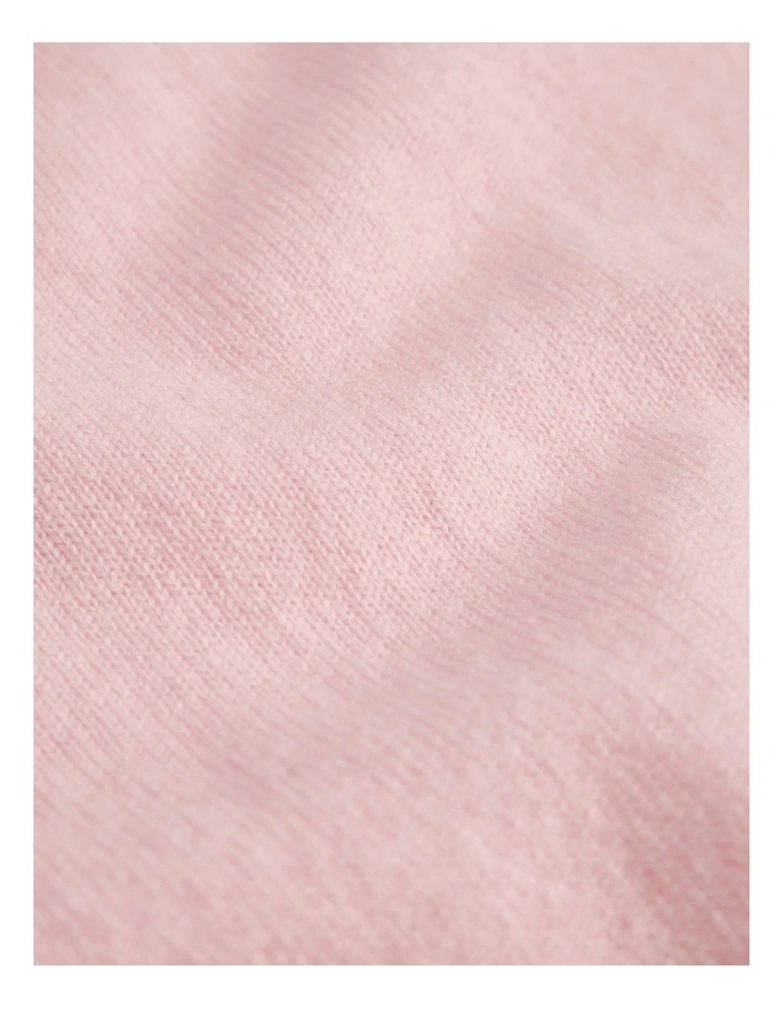 Wool Cashmere Blend Knit in Mineral Pink image 2