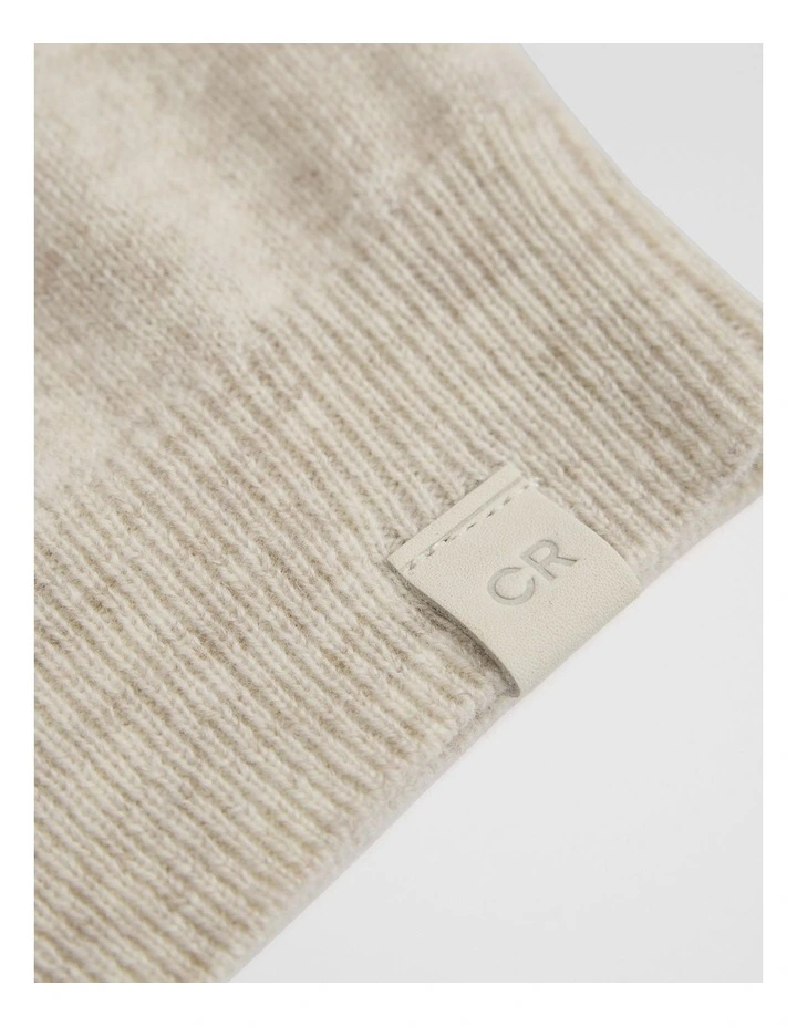 Wool Cashmere Blend Knit in Oat Marle image 2