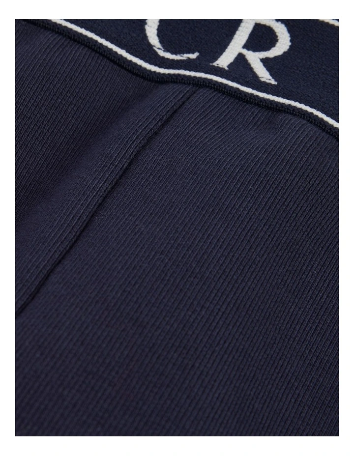 Fleece Lined Legging in French Navy image 5